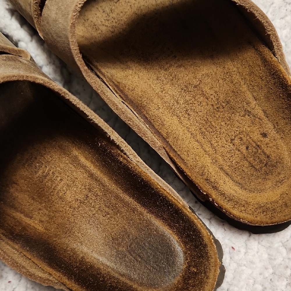 Brown Double Strap Sandals - Picture 5 of 7
